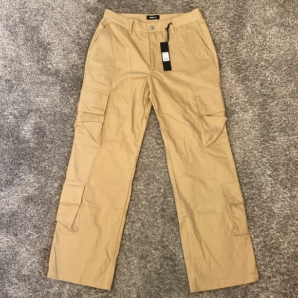 Fashion Nova Tan Cargo Pants for Men - Picture 2 of 4